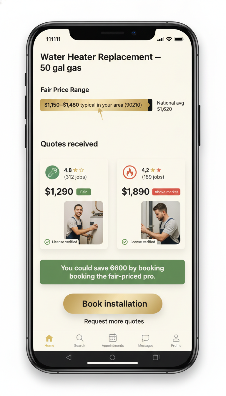 Fair-Price Marketplace screen