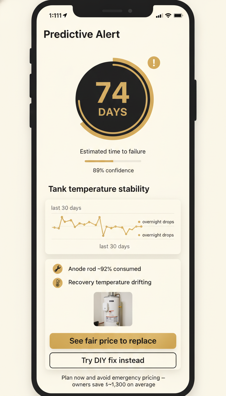 Predictive Failure Alert screen