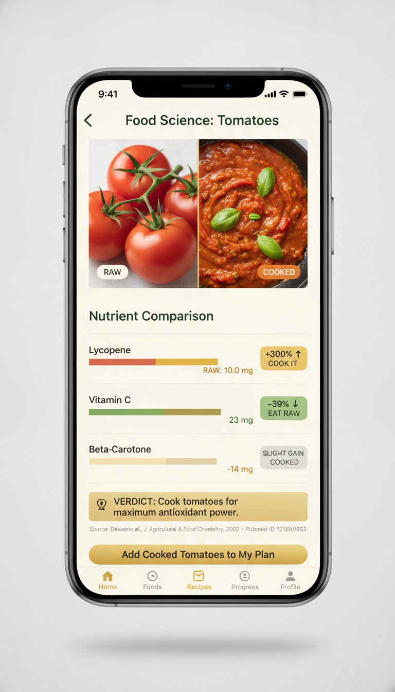 Raw vs. Cooked: Tomatoes screen